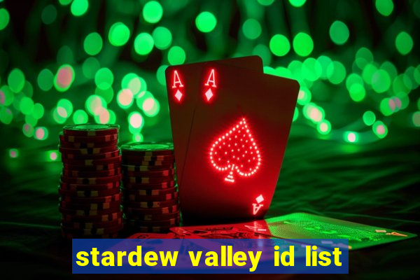 stardew valley id list